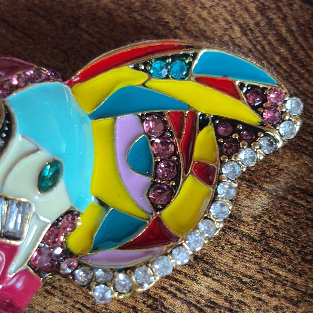 Colorful Elephant Brooch - Picture 2 of 8